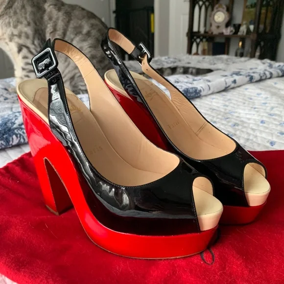 Christian Louboutin slingback heel - Picture 4 of 13